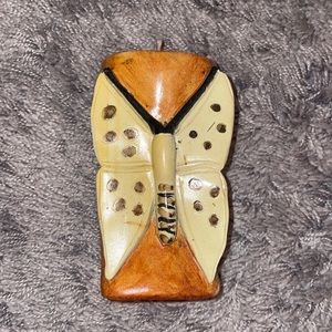 Vintage butterfly candle